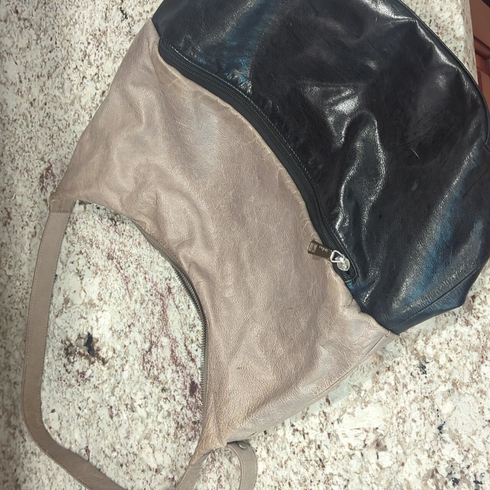 Gray hobo bag